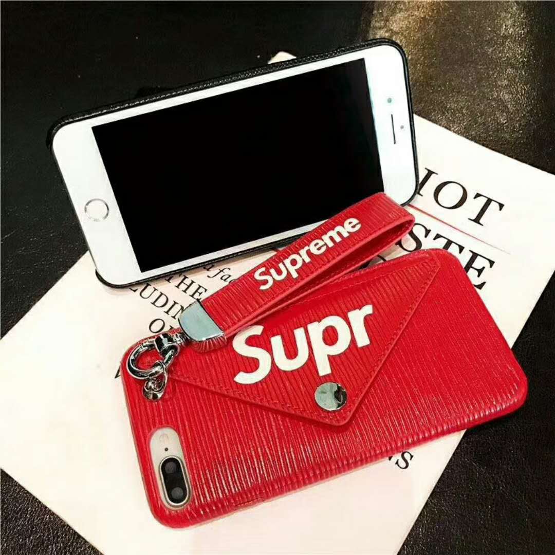 シュプリーム アイフォン x/xs プラスケース 革製 オシャレ iphone 9/8/7 plusケース ブラント supreme