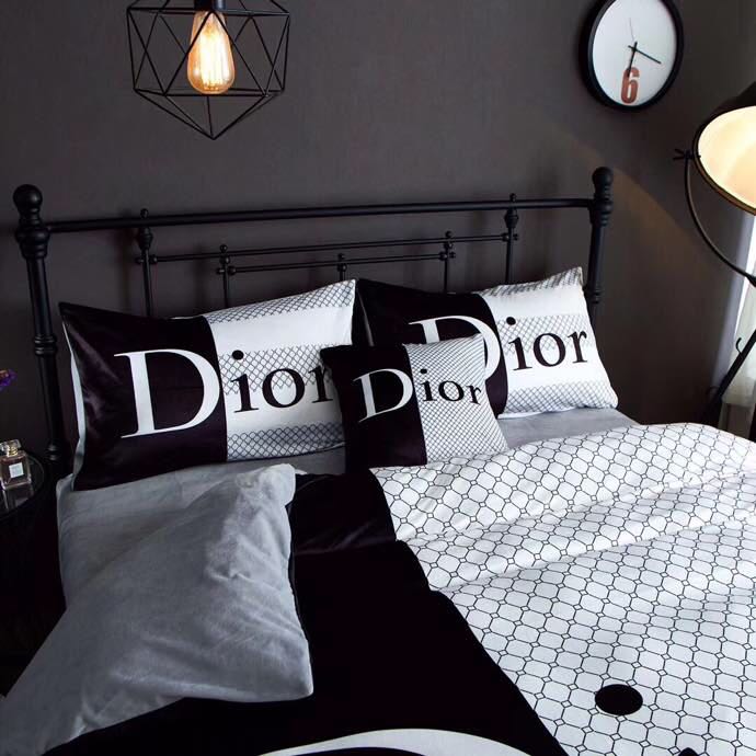 Dior 掛け布団カバー ベッドシーツ 枕カバー 抱き枕 5点セット 寝具セット ブラント パロディ 掛け敷き布団セット