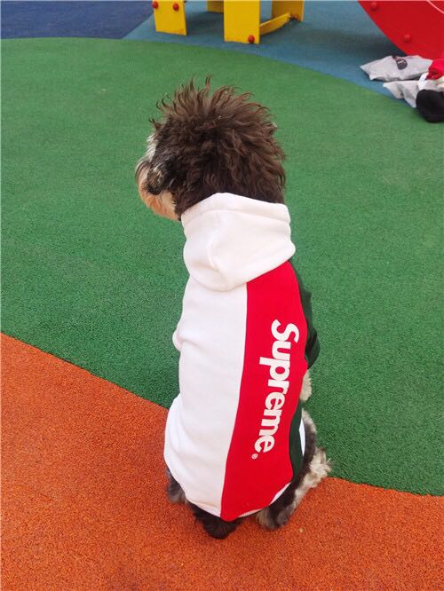 <br />
シュプリーム 犬服 パーカー<br />
