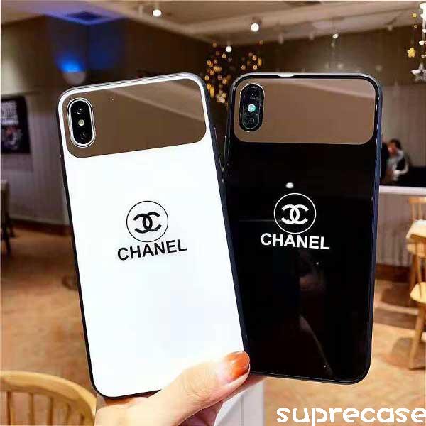 シャネル iphone xs maxケース chanel アイフォンXSケース オシャレ iphone xr保護カバー ブラント 鏡面ケース  iphone xケース クリア風 iphone 8/7 plusケース 衝撃吸収