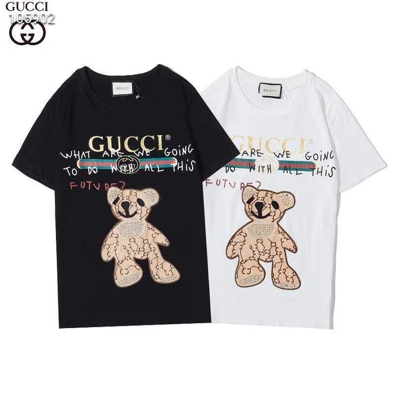 グッチ Tシャツ 半袖 ブラント Gucci Tシャツ ペア 男女兼用 トップス 可愛い 夏