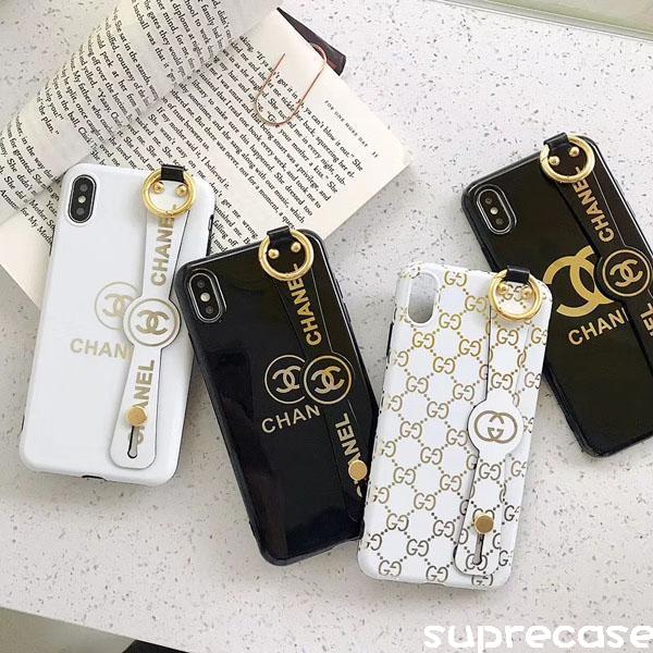  CHANEL iPhone12/12pro/11/11 pro/xrケース ペア アイフォン11 pro max/XS MAXケース ハンドベルト付き グッチ iPhone x/xsケース メ  ンズ レディース アイフォン8/7プラスケ