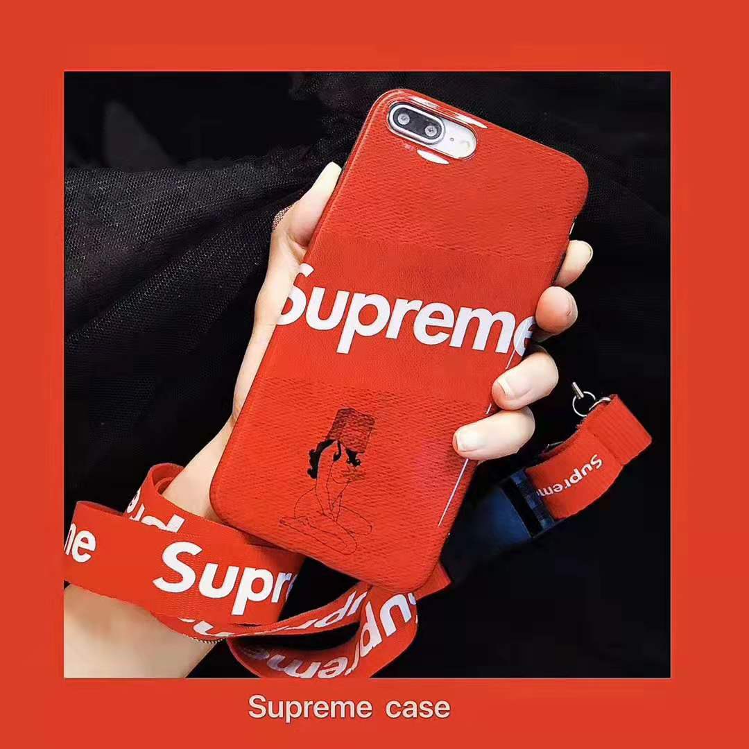 supreme iphone11proケース ストラップ付き シュプリーム アイフォン11 Pro/Pro