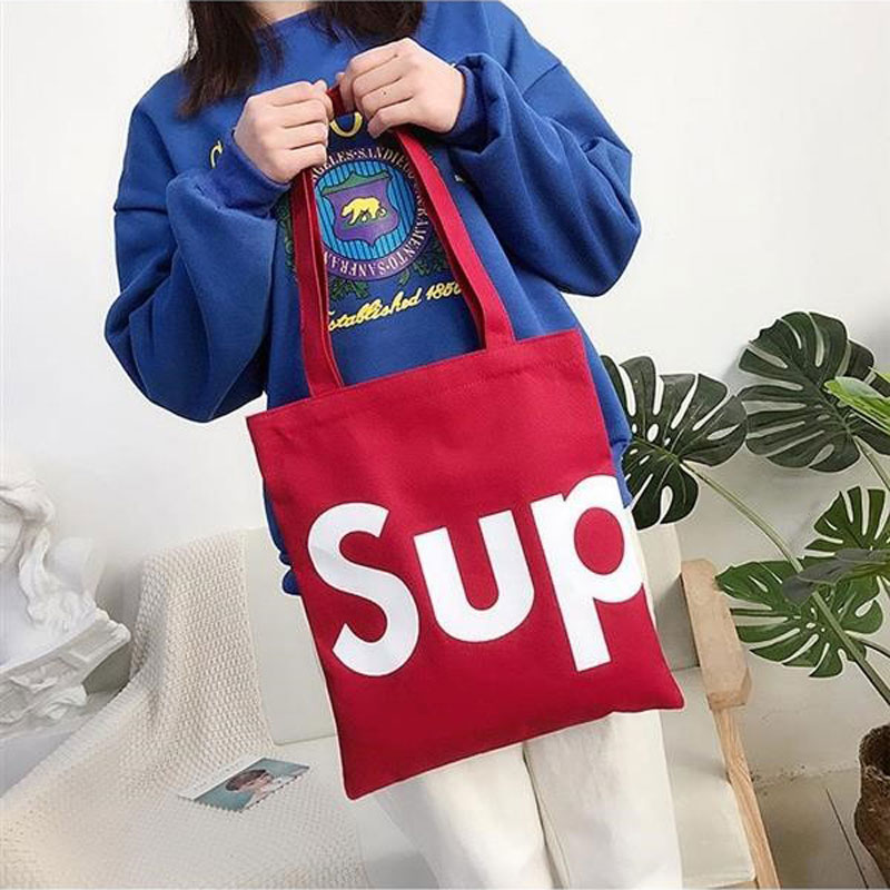 Supreme エコバッグ トートバッグ シュプリーム 帆布 ショッピングバッグ 買い物袋 激安