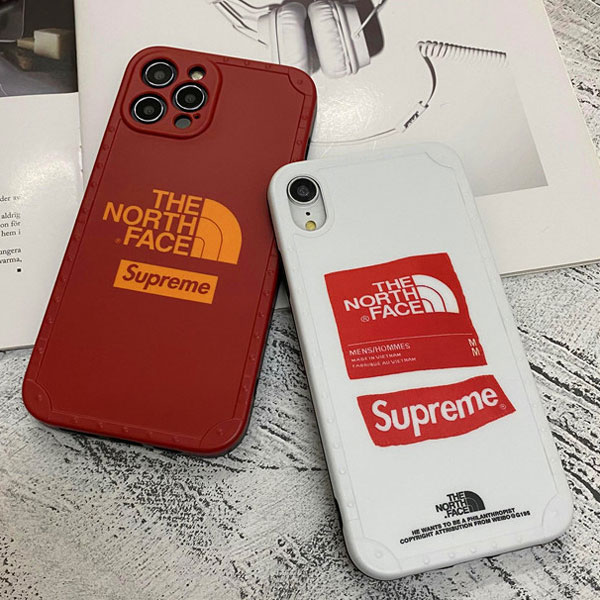 シュプリーム ザノースフェイスコラボ iphone12/12pro maxケース Supreme The North Face