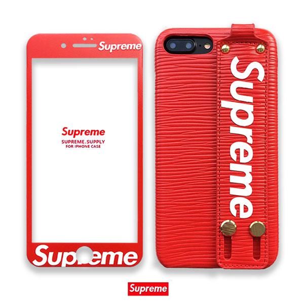 iPhoneケース supreme シュプリーム 8赤スマホアクセサリー