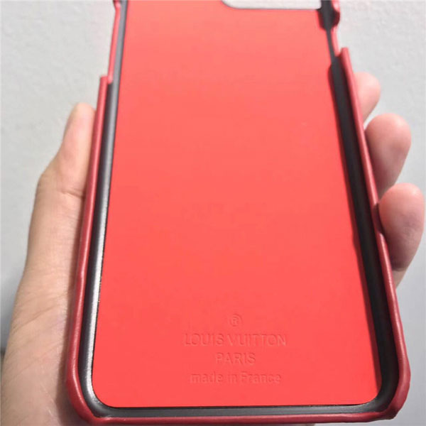 ルイヴィトン iphone xケース ブランド supreme+lv iphone8/X/7/6s plusケース 革製 カップル愛用 ファッション