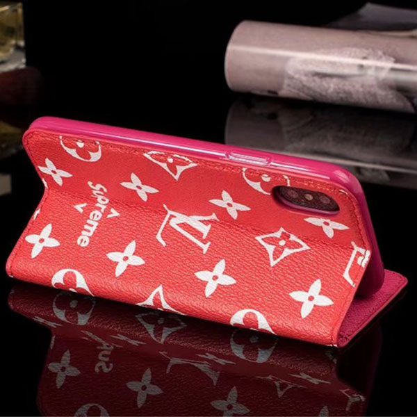 大人気 supreme lv iphone xr/xs/xs maxケース galaxy s9/s8 plusケース iphone X/8/7  plusケース 左右開き グッチ ダミエ モノグラム ヴィトン革製