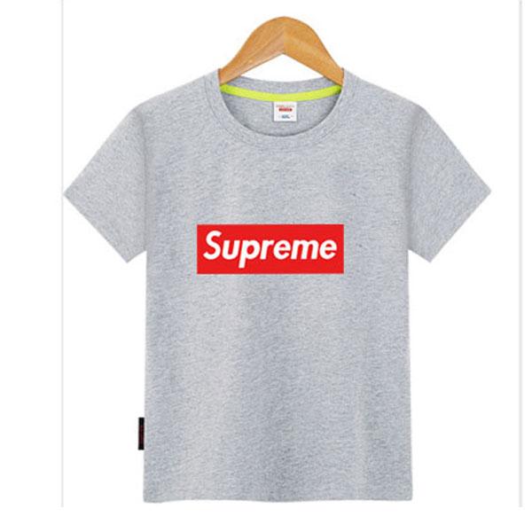 ブランド キッズ Tシャツ Superme メンズ レディース ペアルック 短袖Tシャツ パロディ 韓国風 シュプリーム ボックスロゴTシャツ 子供  大人気 ベビー服