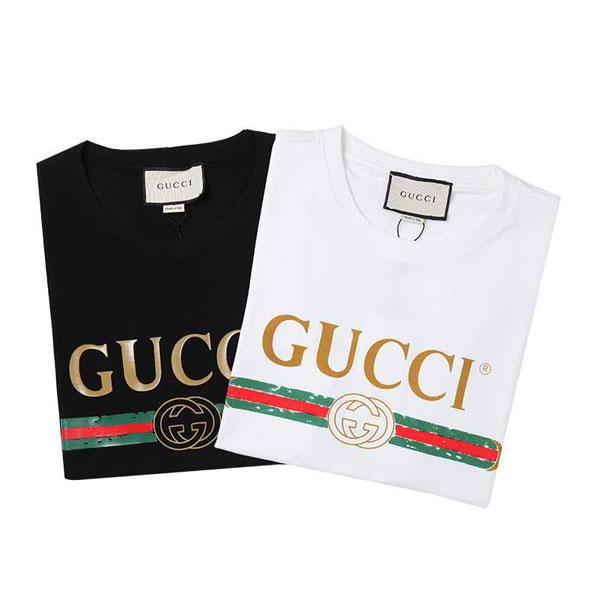 Gucciブランド半袖Tシャツ レディース 激安 ペアルック春夏ブランド