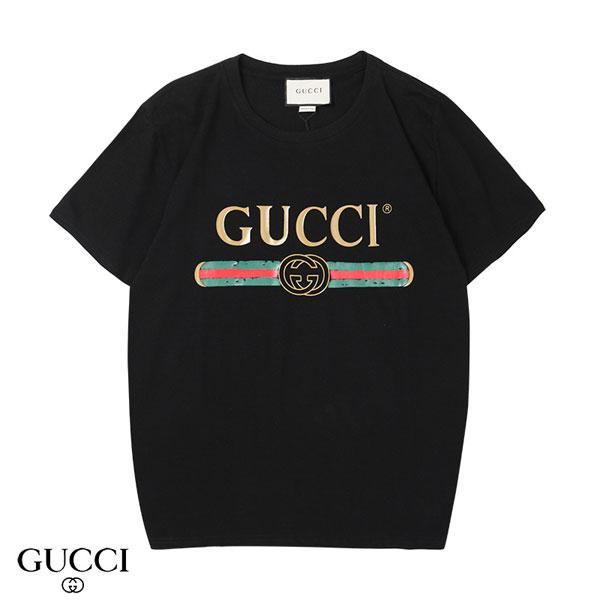 グッチ 半袖 無地 tシャツ 綿 カットソー ベージュTshirt Gucci ロゴプリント brand ファッション 春夏　ペアルック 男女兼用  芸能人