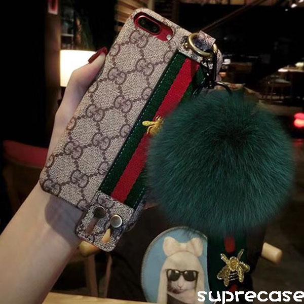 ブラント グッチ iphone xケース オシャレiphone 8 plus携帯カバー ハチミツ iphone 8ケース 取っ手付き ブラント  GUCCI アイフォン7/7プラスケース 芸能人愛用