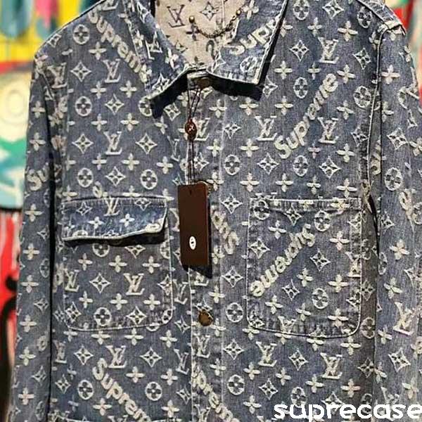 supreme×LV デニムジャケット - www.sorbillomenu.com