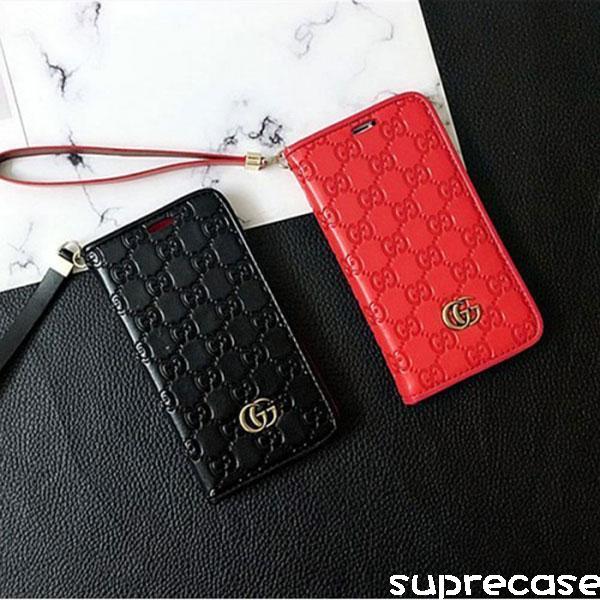 GUCCI 手帳型 iPhoneケース 7.8.SE 用 - スマホアクセサリー