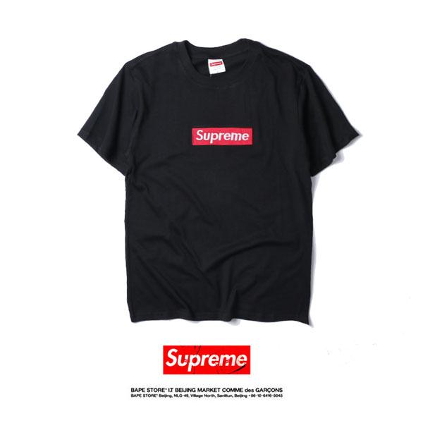 シュプリーム supreme 半袖ティシャツ黒メンズ - Tシャツ/カットソー ...