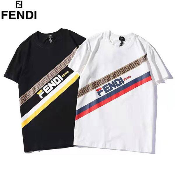 FENDI フェンディ★プリントデザインロゴ半袖シャツ