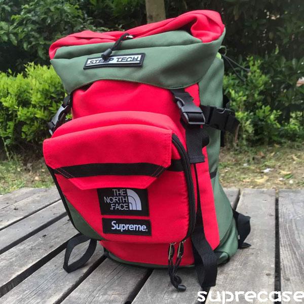 シュプリーム ノースフェイス バックパック リュックサック デイパック Supreme×THE NORTH FACE Steep Tech  Backpack 偽物 バッグ メンズ レディース 大容量