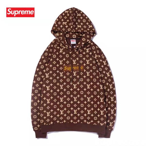 数量は多 Supreme VUITTON LOUIS box S パーカー logo パーカー - www