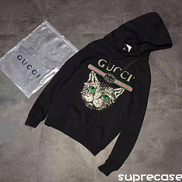 グッチ スウェット パーカー 男女兼用 GUCCI プルオーバー パーカー