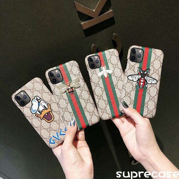 GUCCI iPhone 11/11 pro maxケース ブランド アイフォン11 proケース グッチ ハチ柄 iphone xr/xs/xs  maxカバー ハードケース グッチ アイフォンx/8/7プラスケース