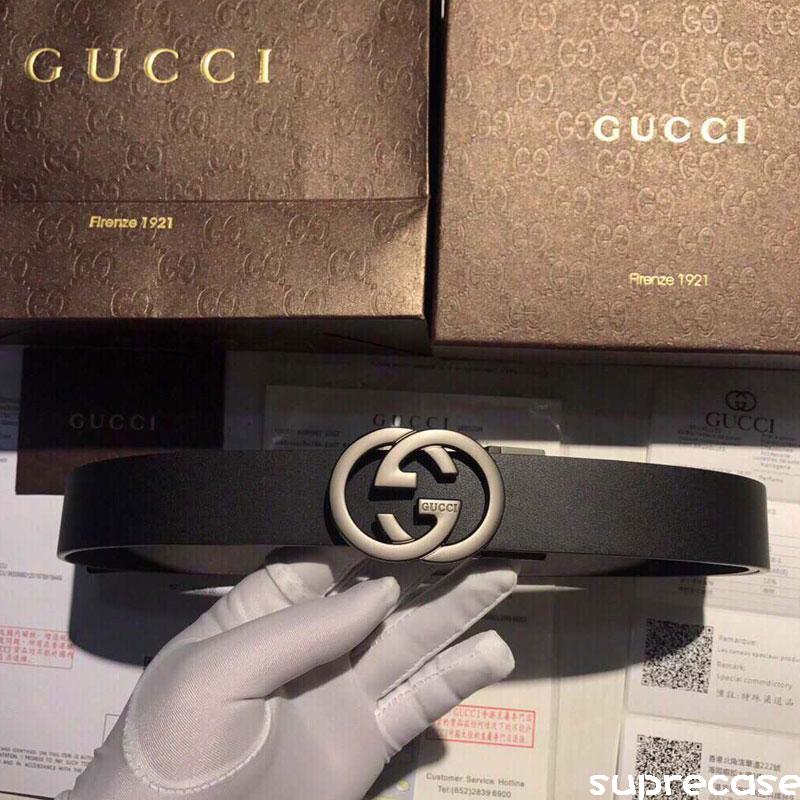 グッチ ベルト メンズ ブラント GUCCI ビジネスレザーベルト GG