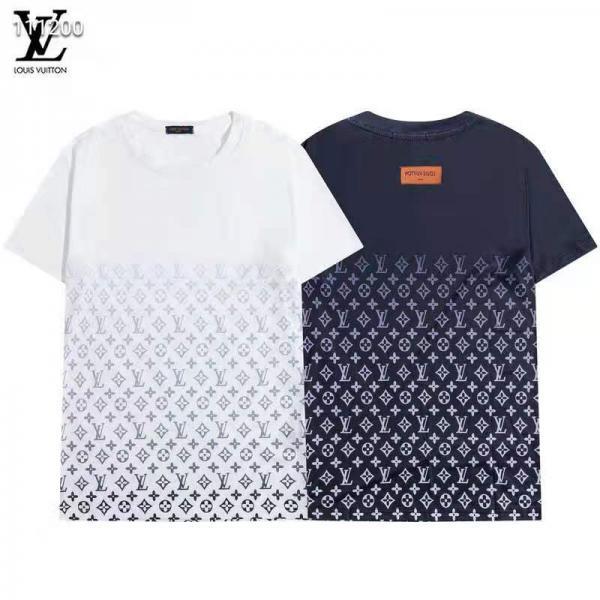 ルイヴィトン Tシャツ 半袖 ブラント LV ロゴ ティーシャツ クマ ペア