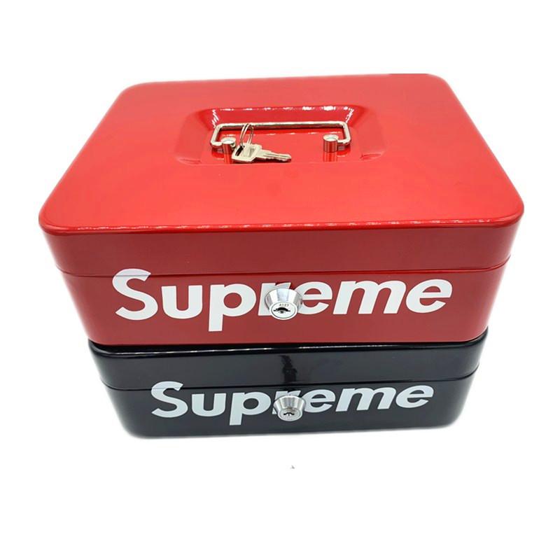 Supreme LOCK Box Red 鍵付き金庫 ツールボックス 金庫メンズ