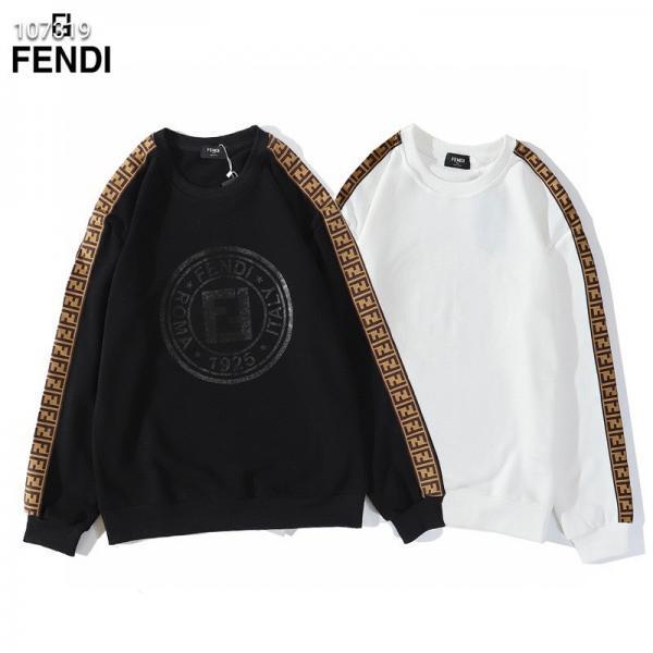 FENDI フェンディ スウェット トレーナー ロゴ ブラック メンズ ブランド
