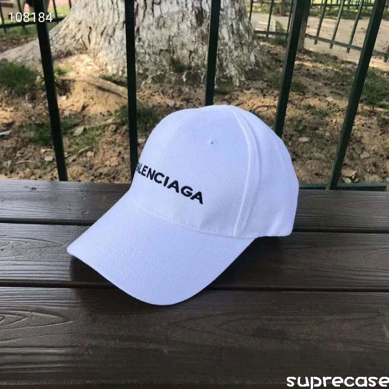 バレンシアガ 帽子 キャップ メンズ レディース 男女兼用 BALENCIAGA CAP ベースボールキャップ ボックスロゴ 無地 シンプル 刺繍  フリーサイズ 調節可