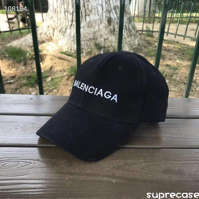 バレンシアガ 帽子 キャップ メンズ レディース 男女兼用 BALENCIAGA CAP ベースボールキャップ ボックスロゴ 無地 シンプル 刺繍  フリーサイズ 調節可