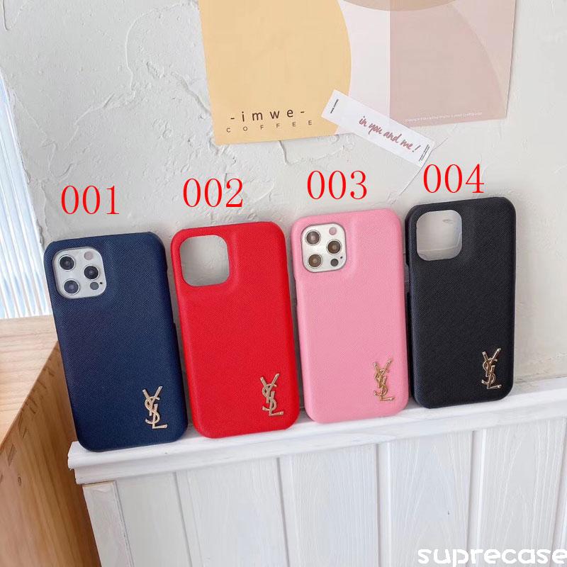 サンローラン iphone12pro/12pro maxケース オシャレ ブラント YSL