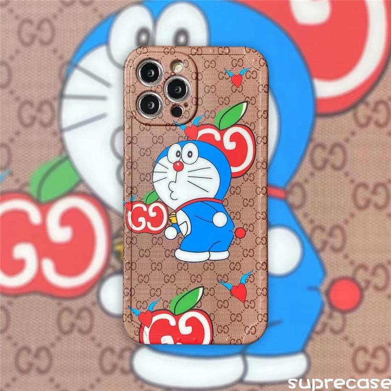 グッチ 牛ドラえもん アイフォン12プロケース Doraemon Gucci コラボ iphone12/12pro maxケース ブラント  iphone11/11pro/11pro max携帯ケース 可愛い