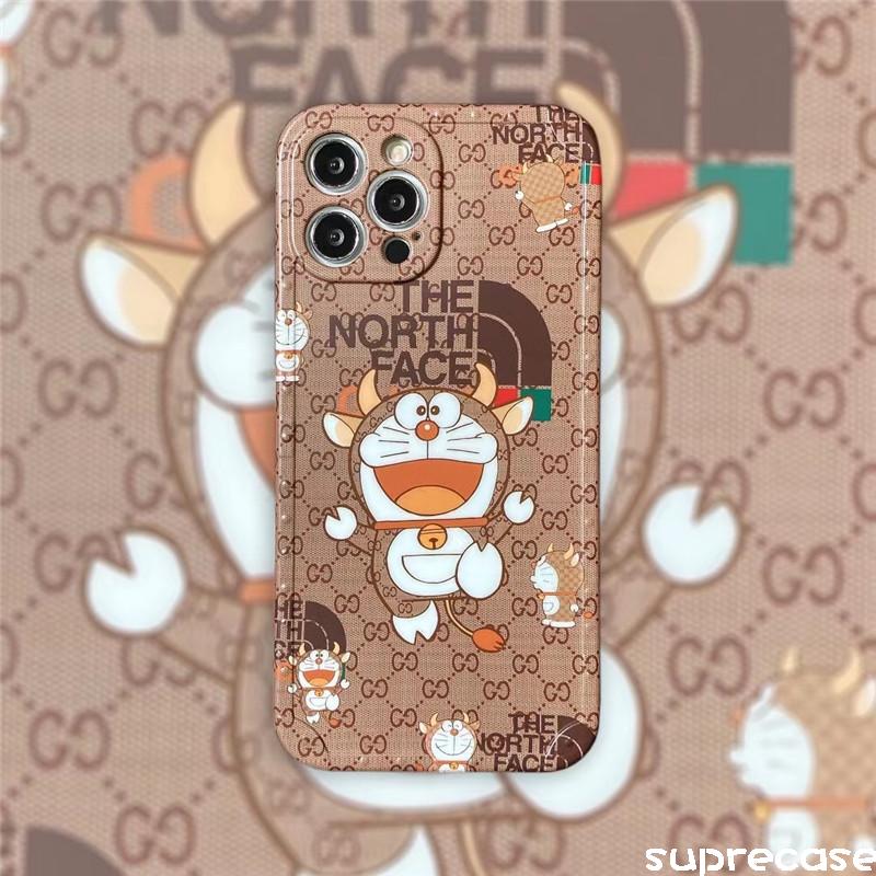 グッチ 牛ドラえもん アイフォン12プロケース Doraemon Gucci コラボ iphone12/12pro maxケース ブラント  iphone11/11pro/11pro max携帯ケース 可愛い