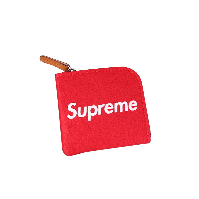 シュプリーム コインケース 小銭入れ ミニ財布 フェルト Supreme ミニウォレット メンズ レディース カードケース パスケース コインパース  雑貨