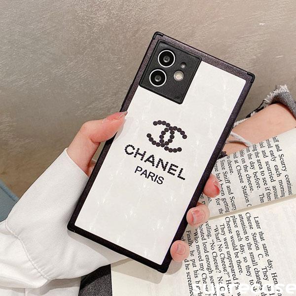 シャネル iPhone13/13pro/12/12pro ケース スクエアケース 四角 CHANEL 