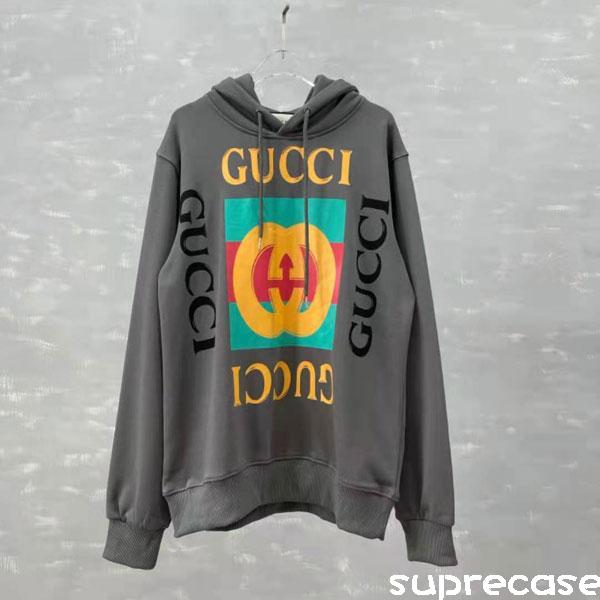 グッチ GUCCI パーカー メンズ レディース ペアルック パーカー ブランド トレーナー ロゴ スウェット プルオーバー グッチ プルパーカー  男女兼用