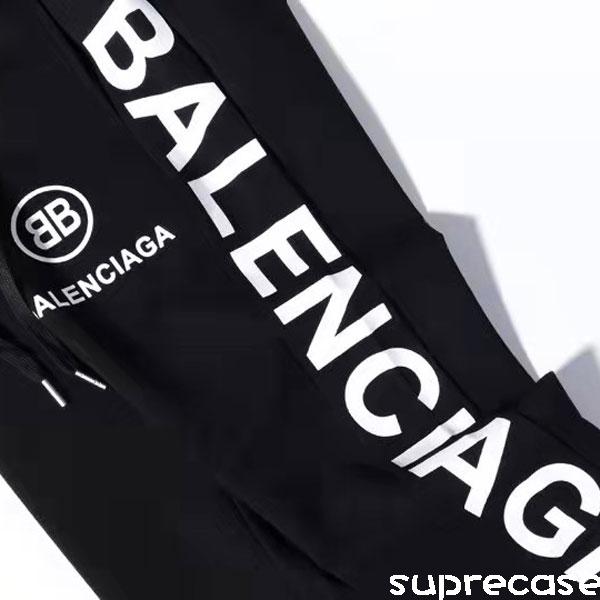 バレンシアガ ジョガーパンツ ジャージパンツ BALENCIAGA スウェットパンツ プリント ロゴマーク カジュアル メンズパンツ スポーツウェア