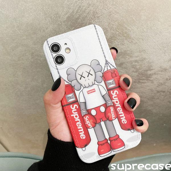 個性 シュプリーム KAWS コラボ iPhone13/13 Pro Maxケース SUPREME