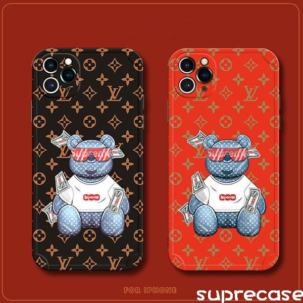 Louis Vuitton & Supreme Logo iPhone 13 Clear Case