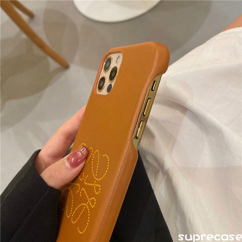 ロエベ iPhone13/13 Proケース 高品質レザー 背面ケース LOEWE 