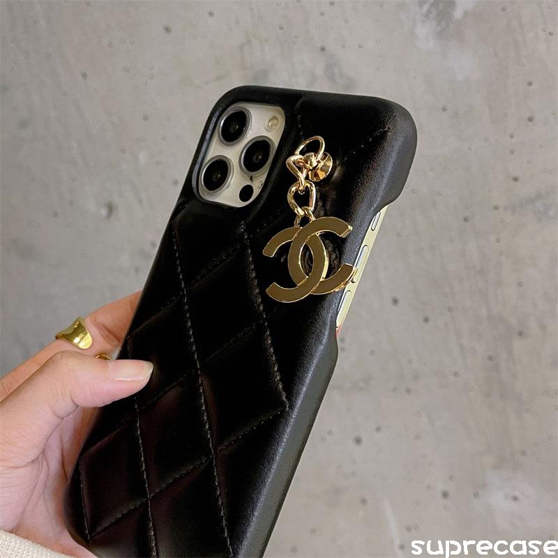 未使用　SAINT LAURENT  iPhone  xs  キルトレザーロゴ