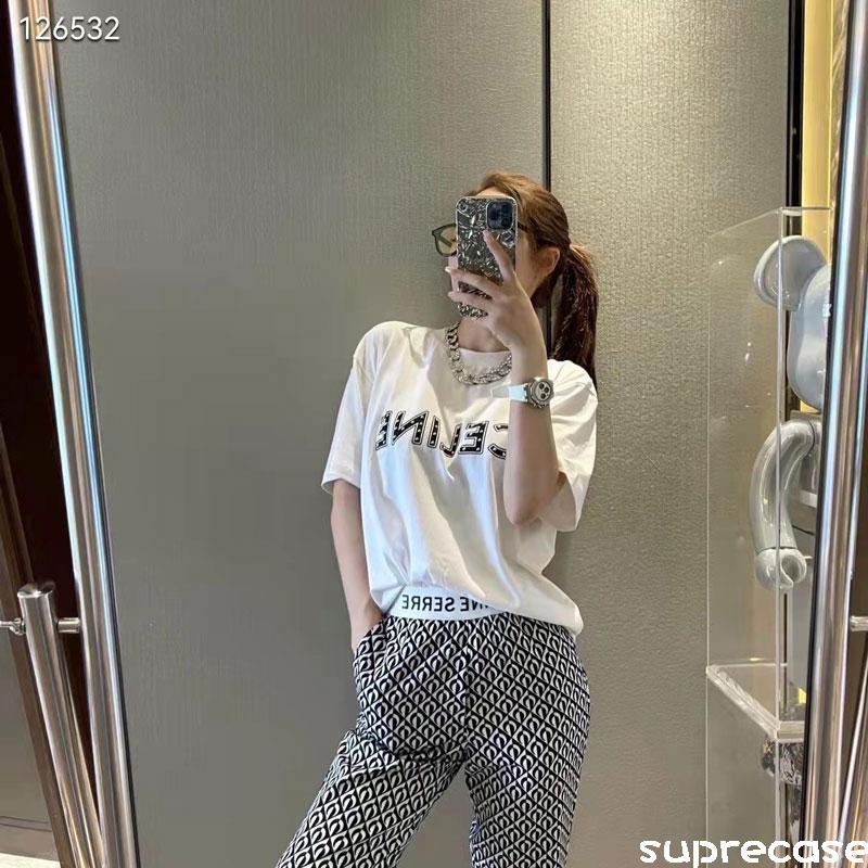 セリーヌ Tシャツ 半袖 メンズ レディース Tシャツ CELINE 半袖 tシャツ ペアルック シンプル ブランド ティーシャツ 綿 ユニセックス  男女兼用