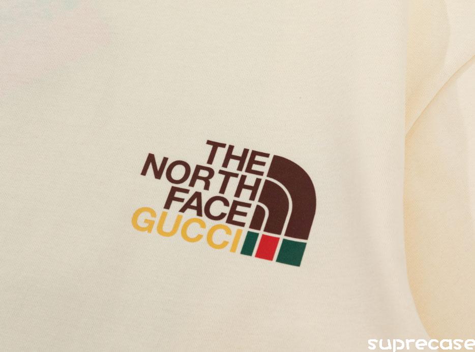 GUCCI THE NORTH FACEコラボ Tシャツ 半袖tシャツ メンズ レディース グッチ ノースフェイス Tシャツ ペアルック ブランド  ティーシャツ 男女兼用