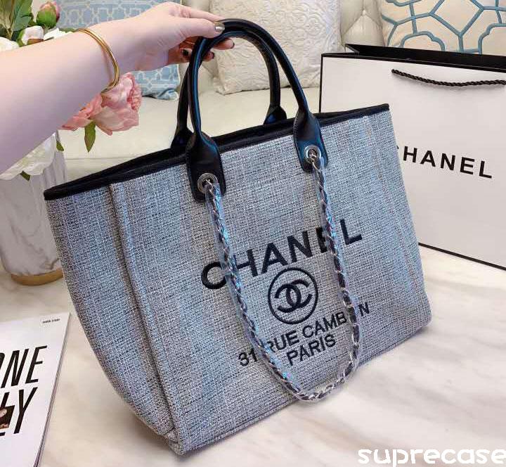 シャネル トートバッグ CHANEL ドーヴィル スタッズトートバッグ