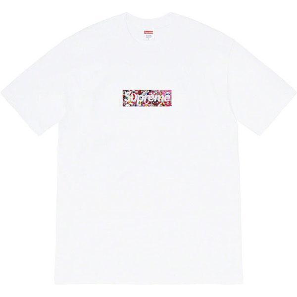 Supreme × 村上隆 ボックスロゴTシャツ お花モチーフ 男女兼用