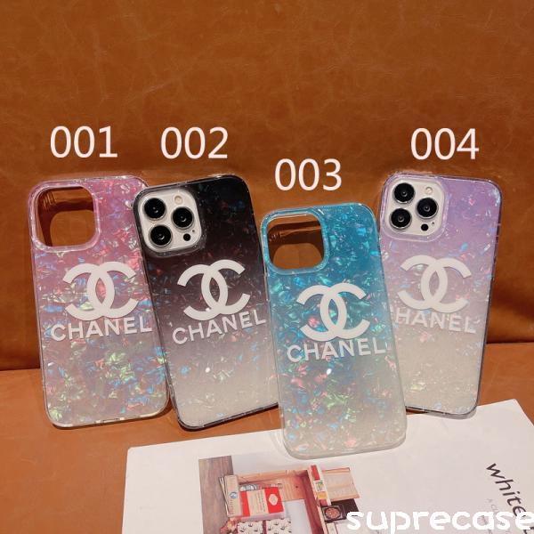 Chanel iPhone14 Proケース シャネル アイフォン14カバー キラキラ iphone14pro maxケース 半透明  iphone13/13pro/12/12pro maxケース クリア 女性向け