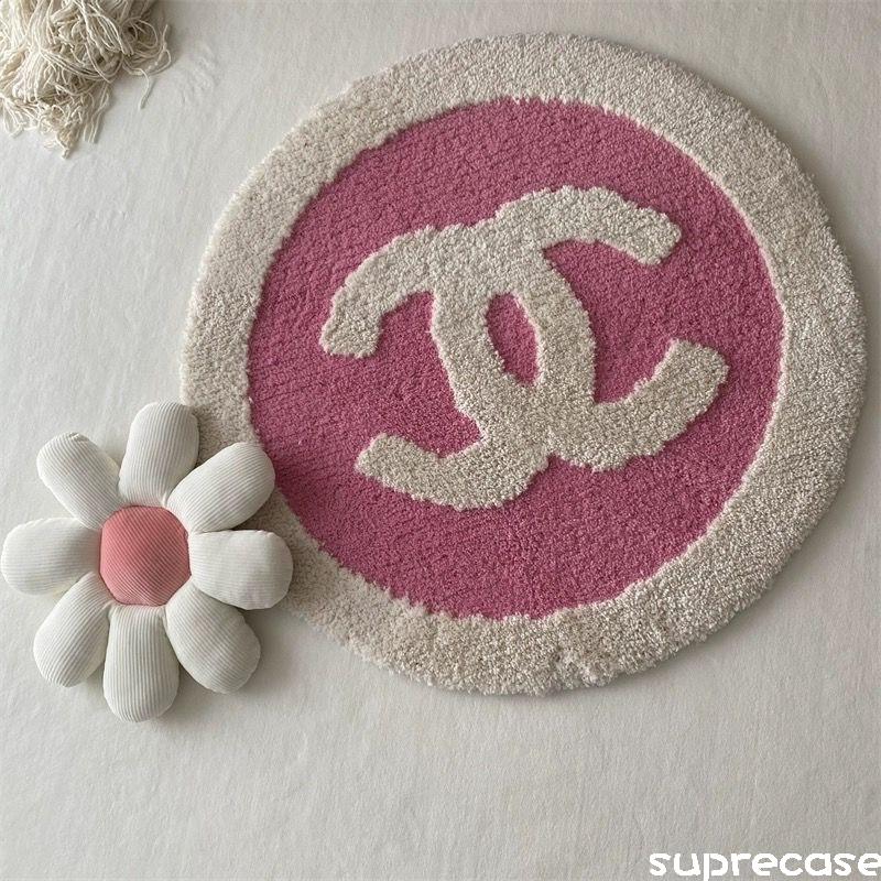CHANEL シャネル ノベルティ ラグ 円形 ラグマット 直径 60cm CHANEL シャネル ノベルティ ラグ 円形 ラグマット 直径 60cmの