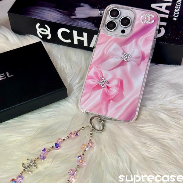 シャネル iPhone16/16pro/ケース 可愛い ピンクchanel iphone15